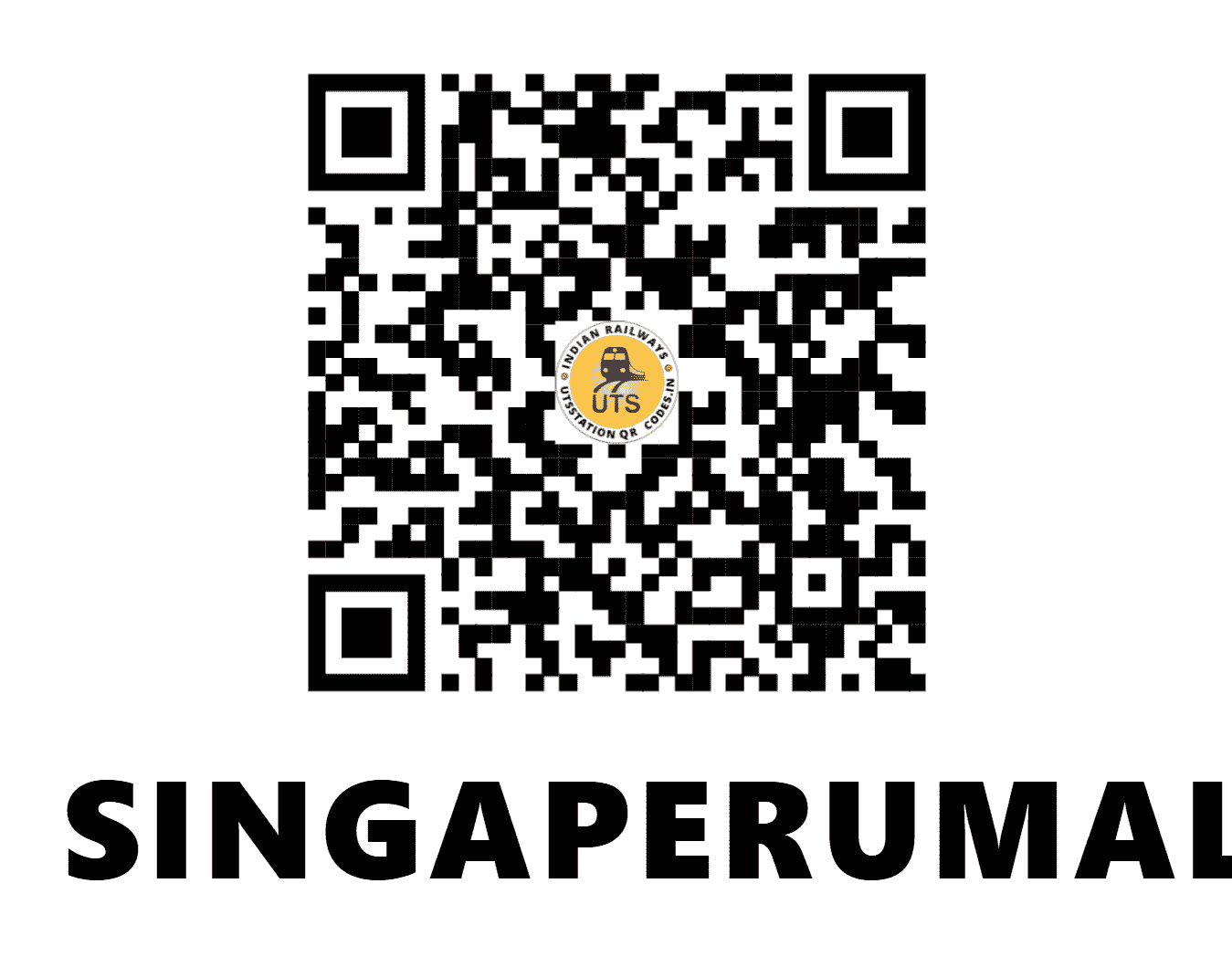 UTS QR Code for SINGAPERUMALKOIL - SKL (SR - TAMIL NADU)